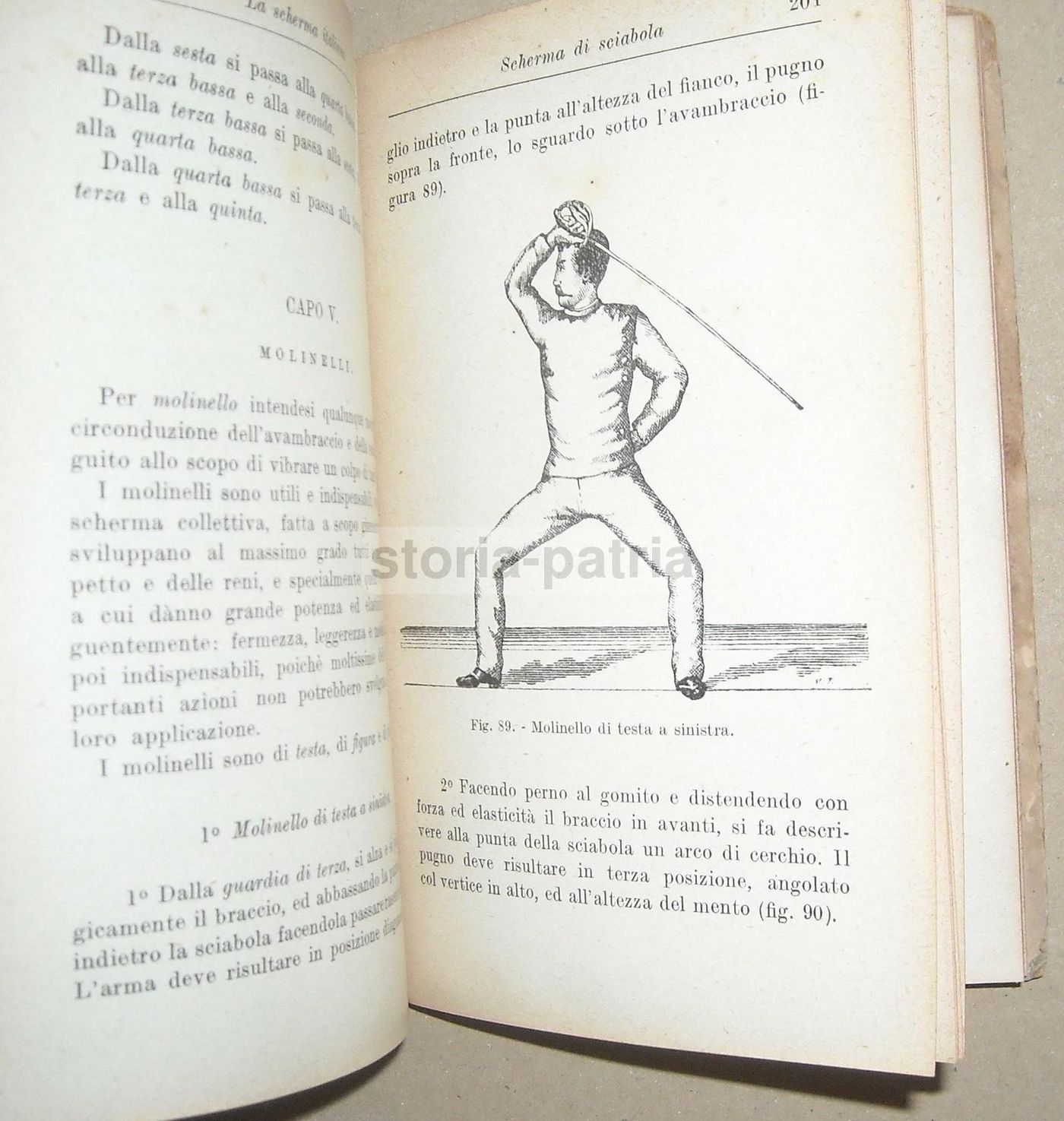 Scherma Italiana J. Gelli 1929 Hoepli Illustrato Spada Sciabola