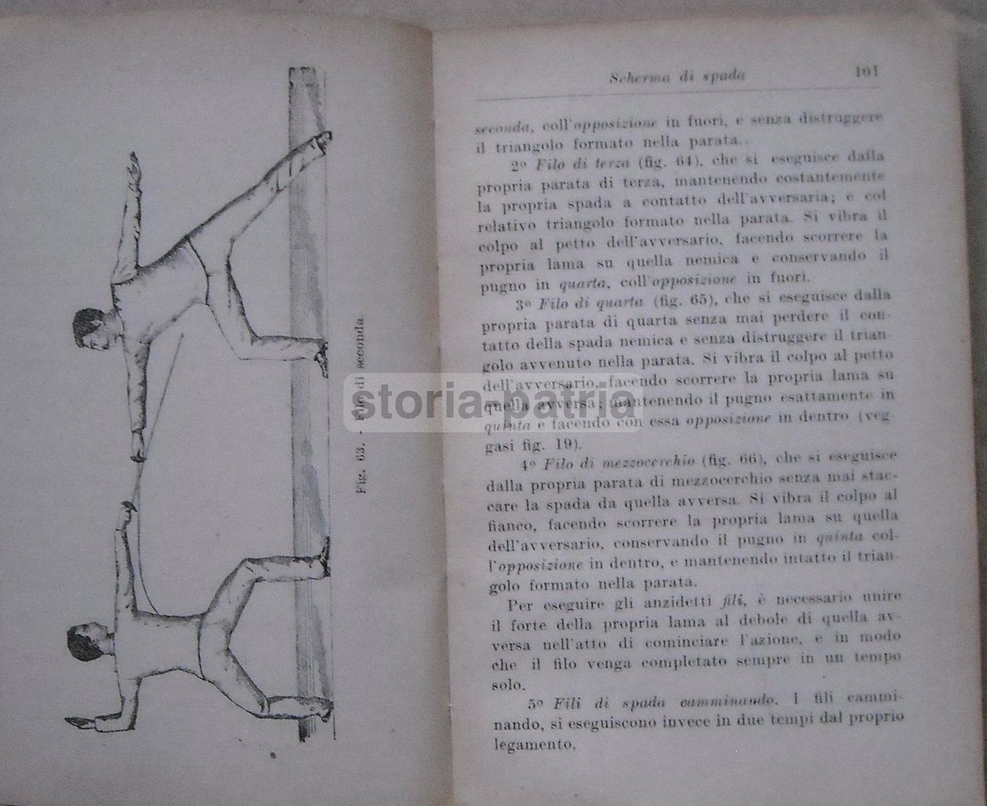 Scherma Italiana J. Gelli 1929 Hoepli Illustrato Spada Sciabola