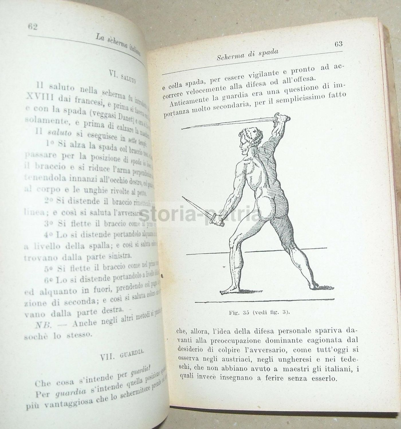 Scherma Italiana J. Gelli 1929 Hoepli Illustrato Spada Sciabola