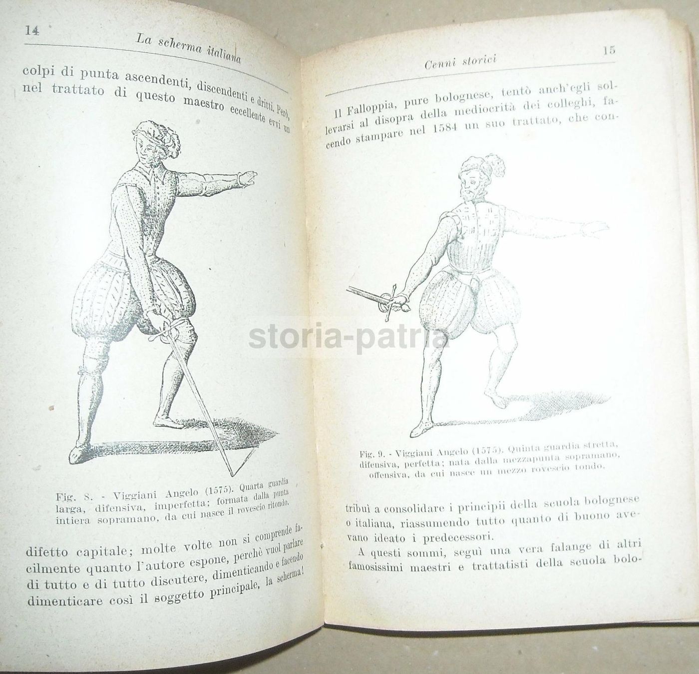 Scherma Italiana J. Gelli 1929 Hoepli Illustrato Spada Sciabola