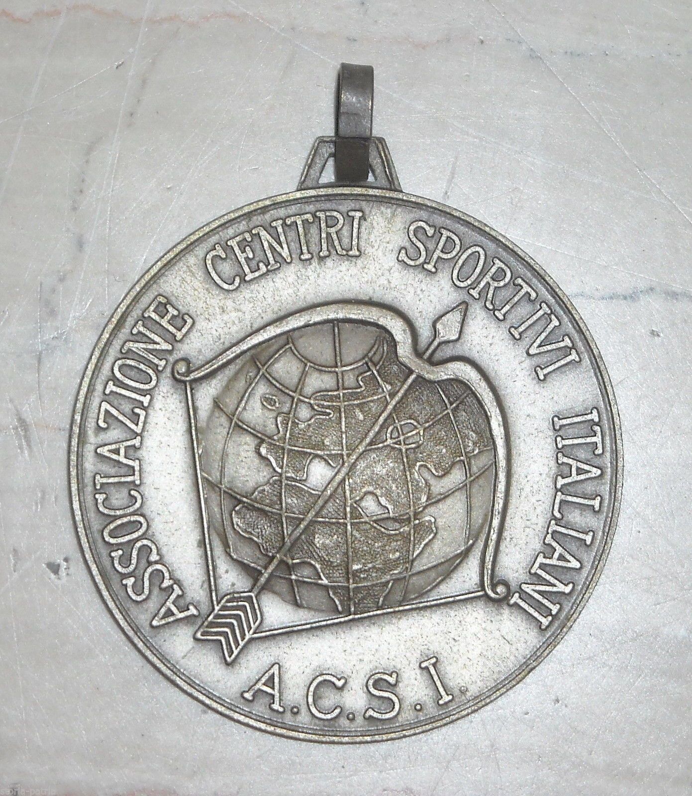 Medaglia Acsi Festival Dell'Umanità Napoli 1986 Mappamondo