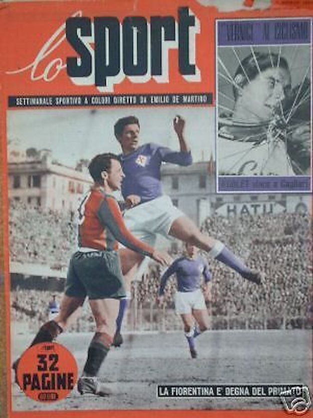 Sport Illustrato 1954: Fiorentina, Ferrari, Farina, Loi, Ciclismo