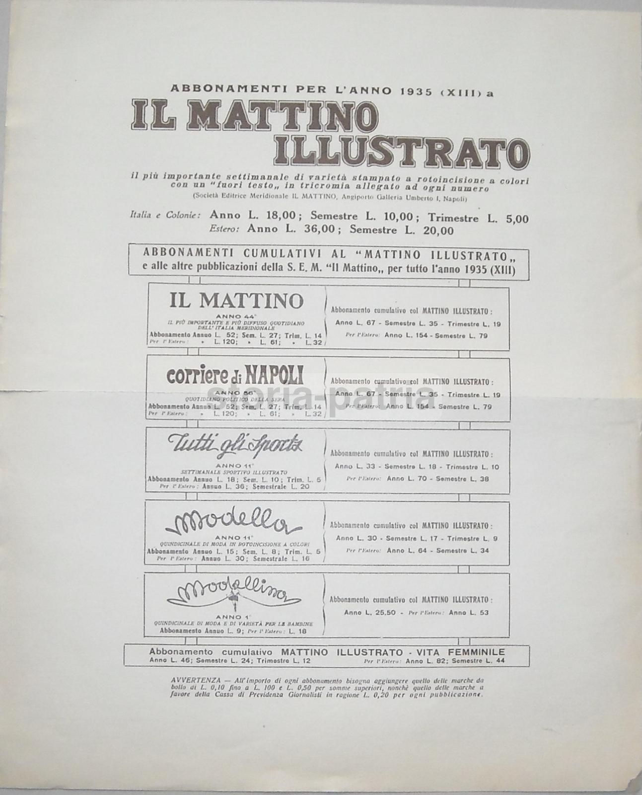 Stampa Carlo Siviero "Il Daino", 1935, Napoli