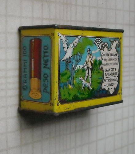 Scatola In Latta Randite, Polvere Da Sparo Pietro Randi, Lugo