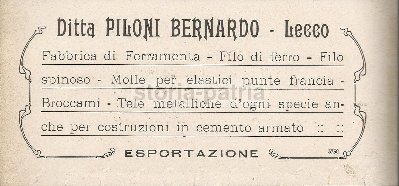 Cartucce Da Caccia Piloni Bernardi Lecco Pubblicità Antica 1922