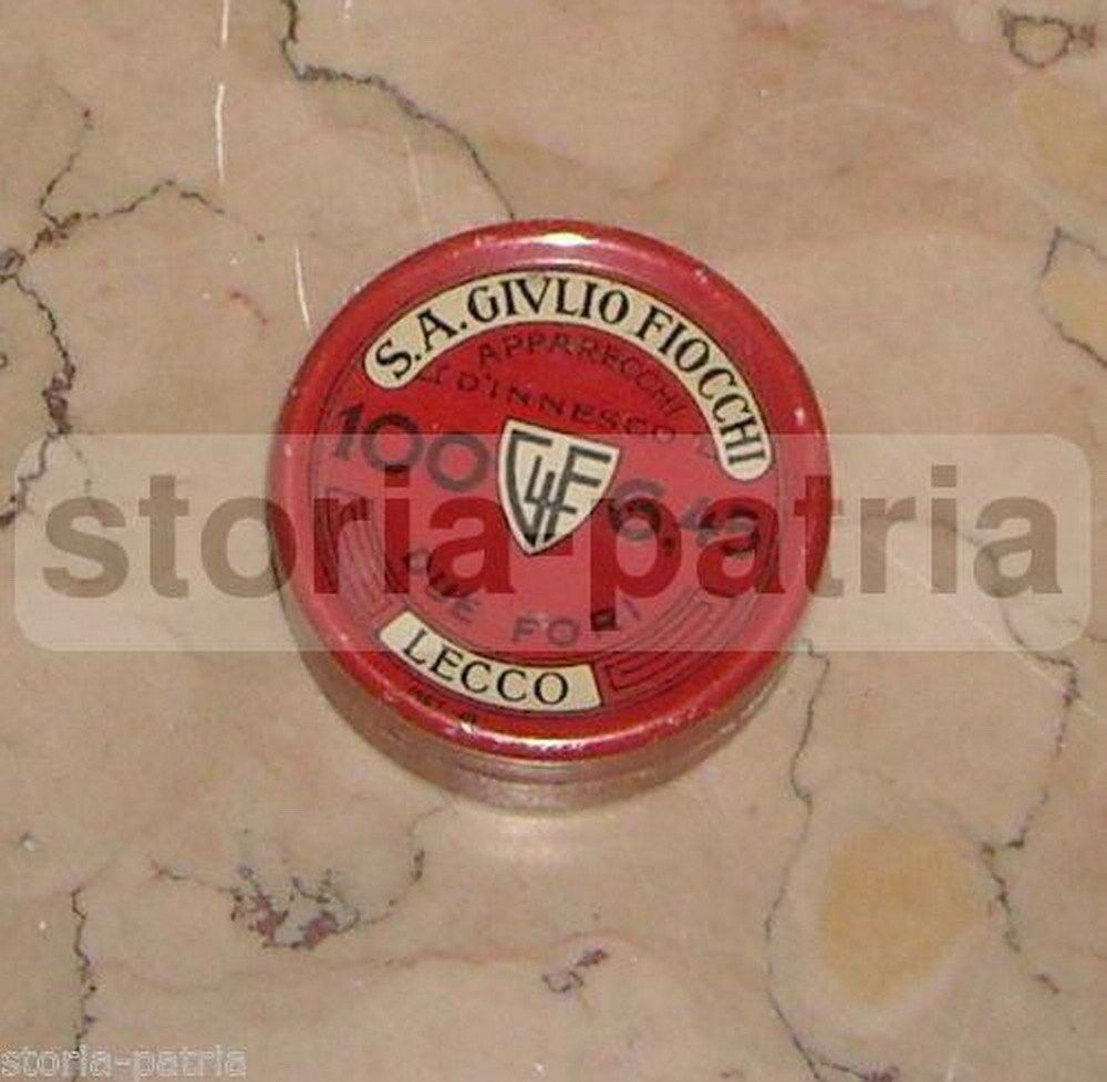 Scatola Pubblicitaria Giulio Fiocchi Innesco Lecco Anni '900