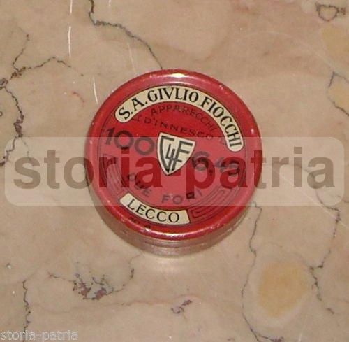 Scatola Pubblicitaria Giulio Fiocchi Innesco Lecco Anni '900