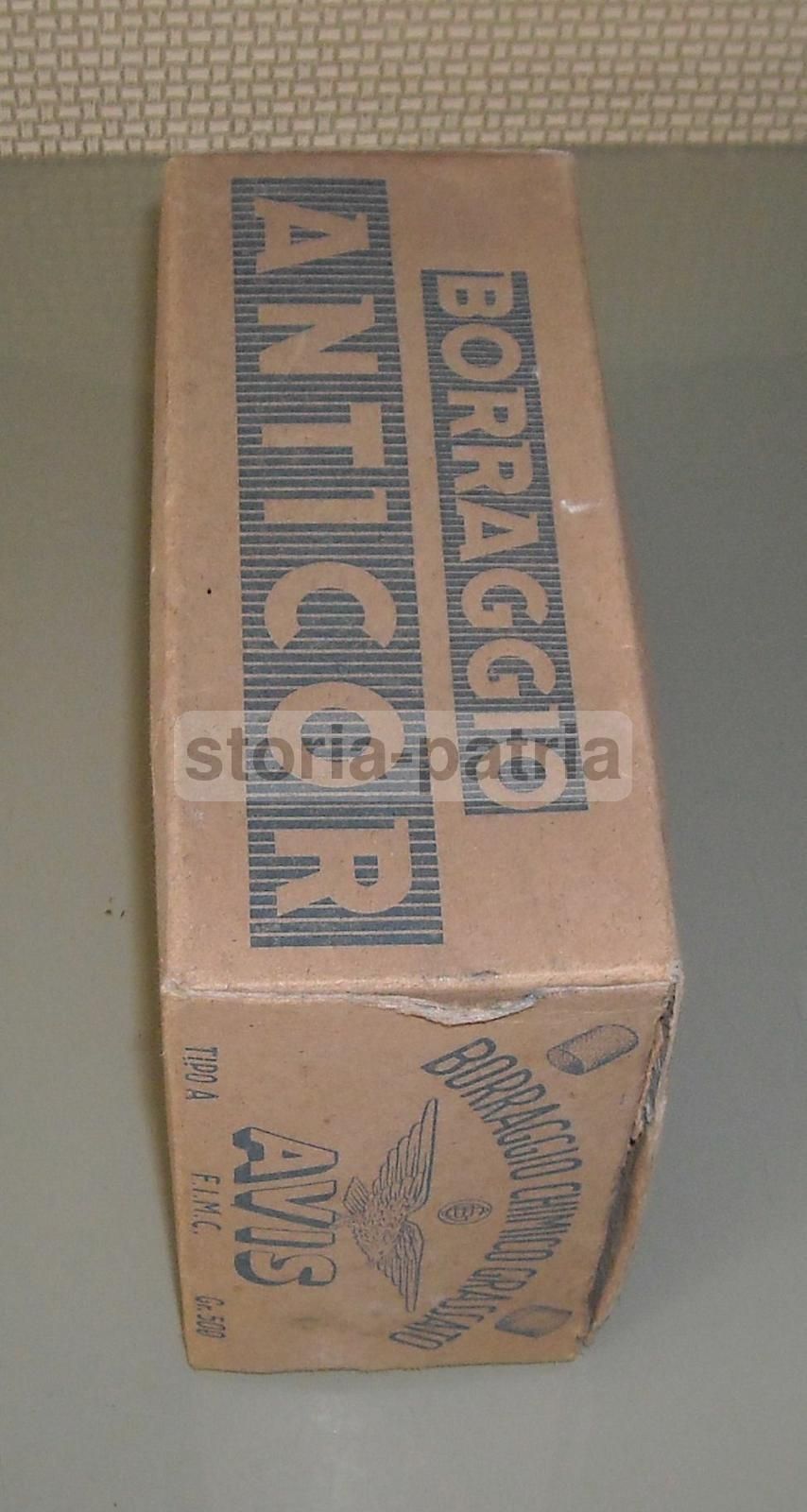 Scatola Borraggio Chimico Avis Antica Caccia Cartucce Anni '900