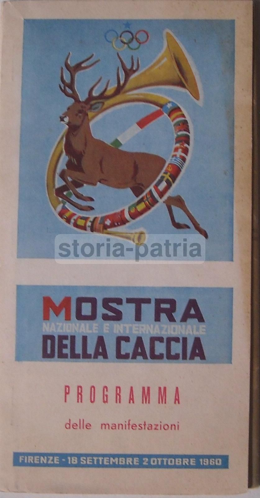Programma Mostra Caccia Firenze 1960 Con Mappa Espositori