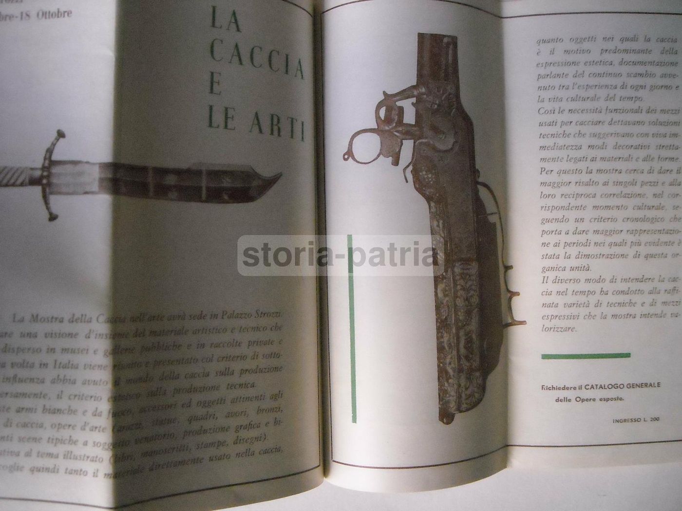 Programma Mostra Caccia Firenze 1960 Con Mappa Espositori