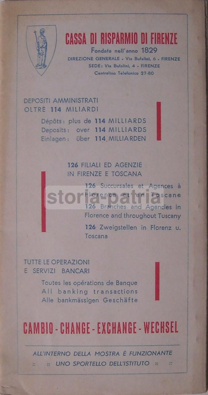 Programma Mostra Caccia Firenze 1960 Con Mappa Espositori