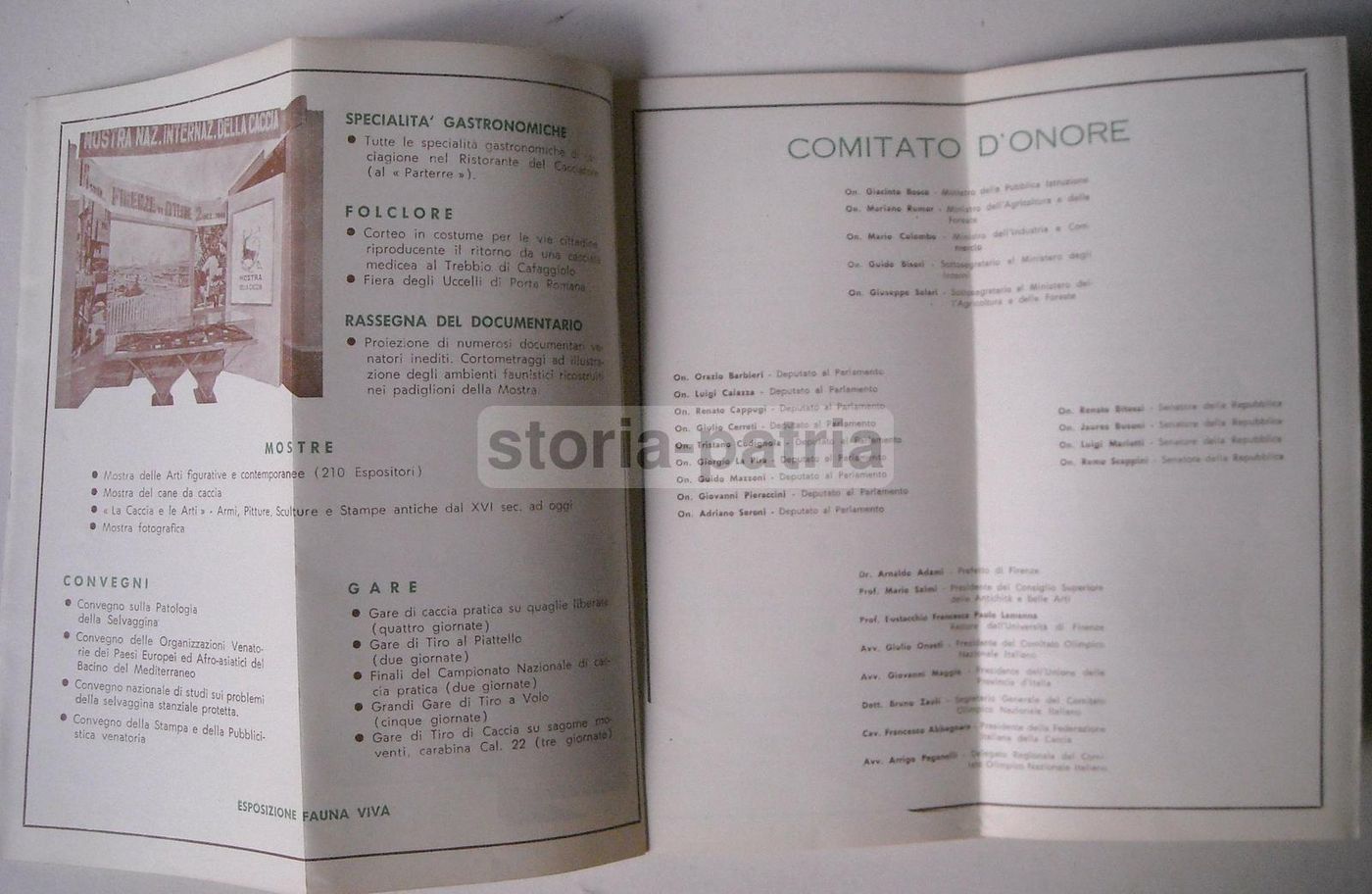 Programma Mostra Caccia Firenze 1960 Con Mappa Espositori