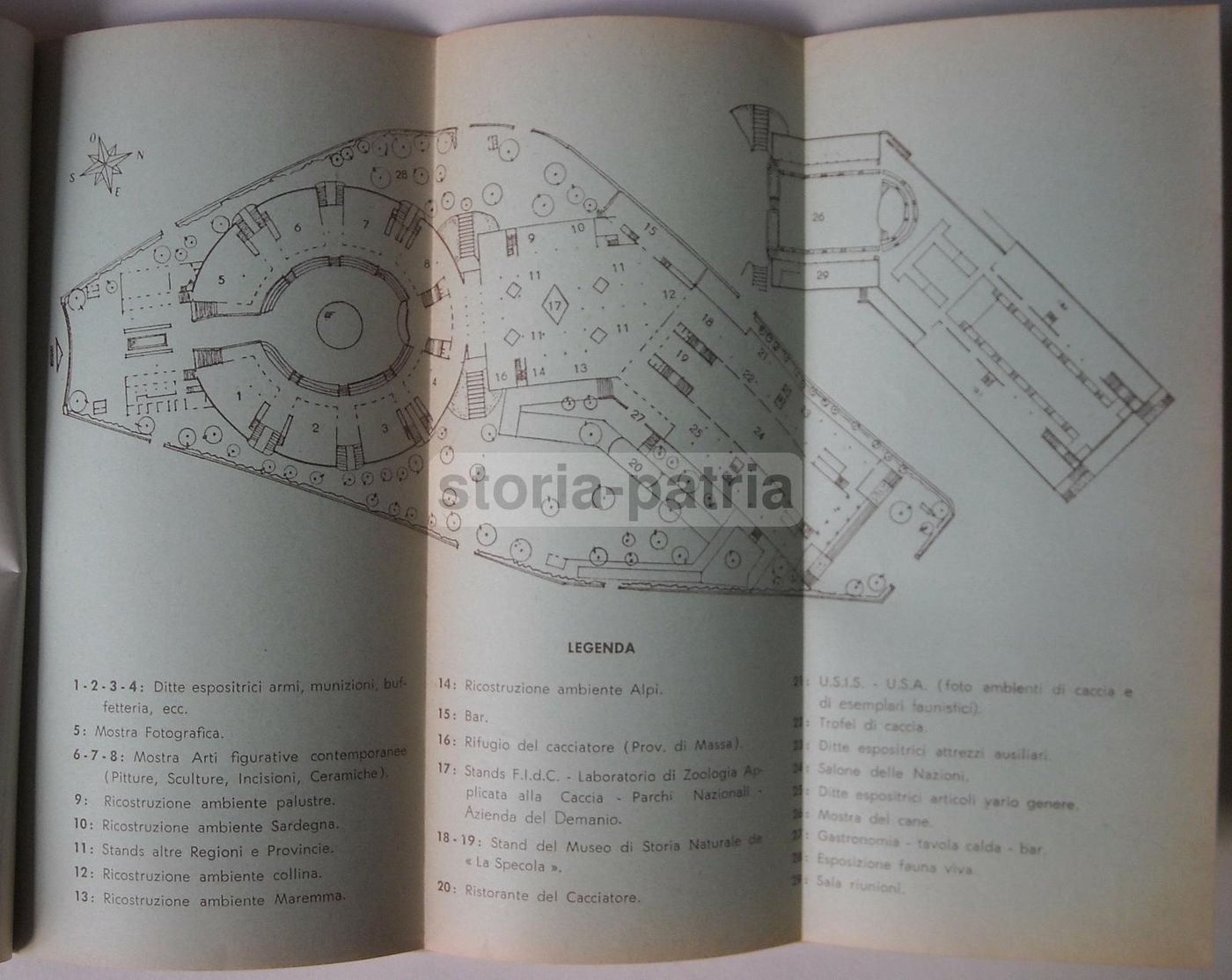 Programma Mostra Caccia Firenze 1960 Con Mappa Espositori