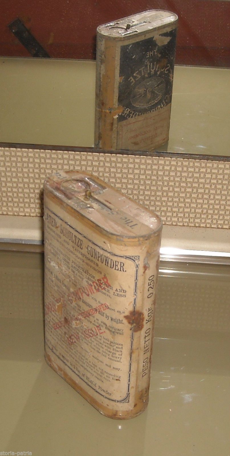 Scatola In Latta The Schultze Gunpowder, Luigi Colombo, Genova, Primo '900