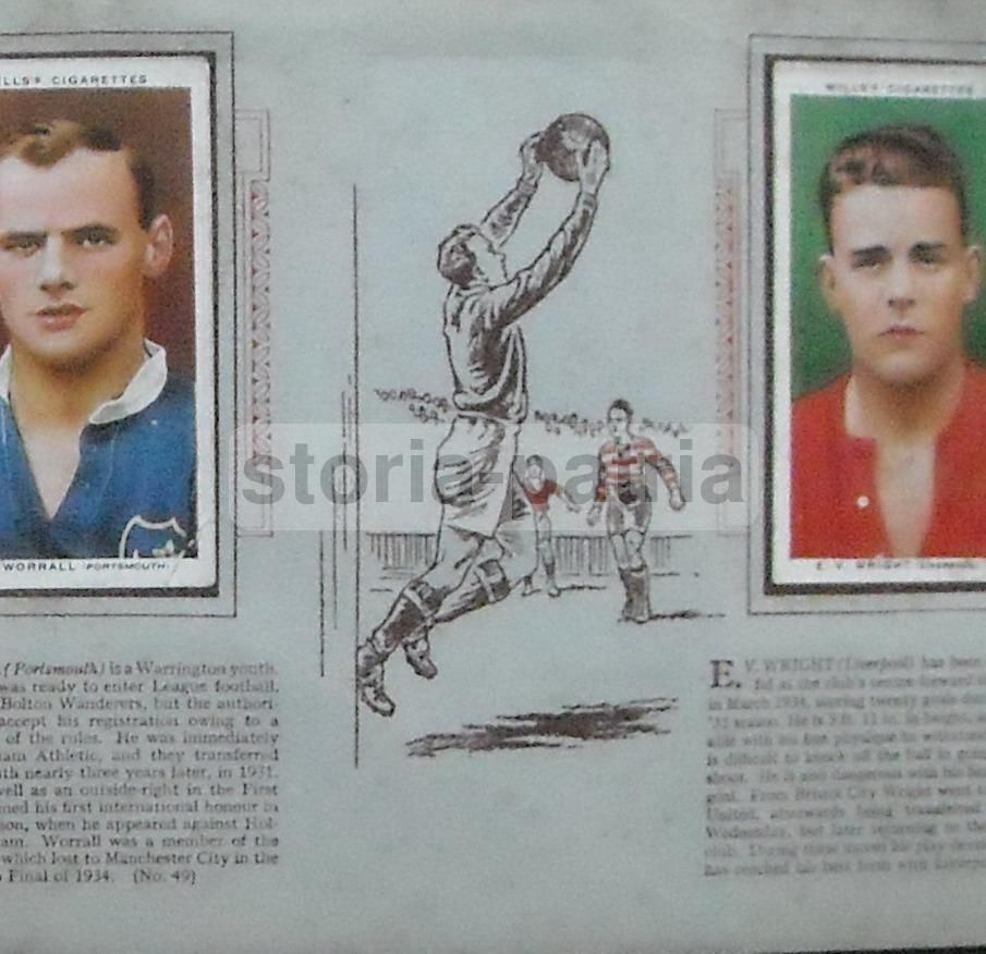 Album Figurine Calciatori Inglesi 1935 1936 Wills Cigarettes