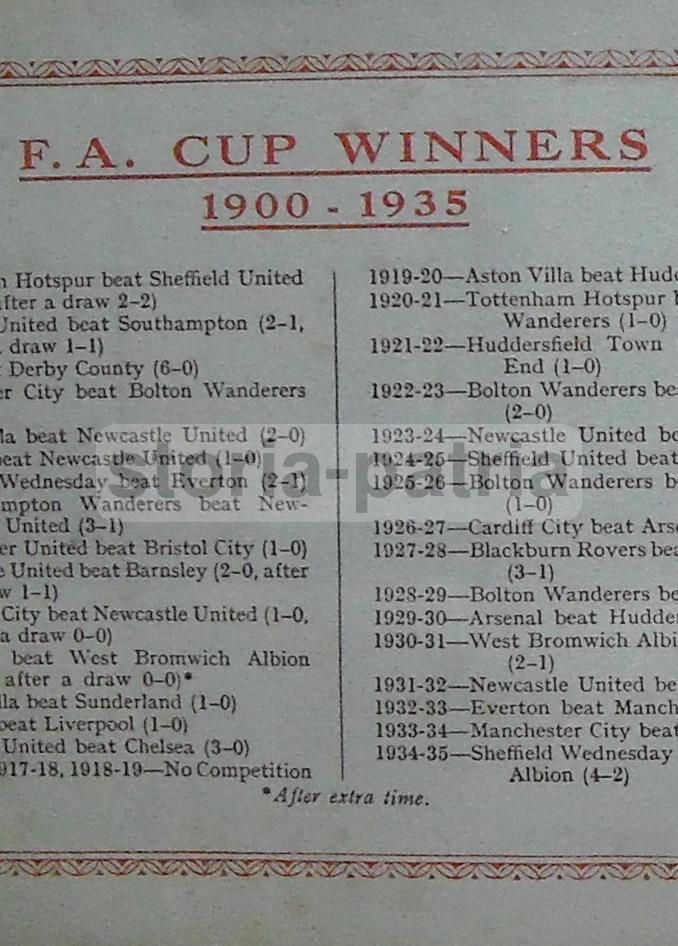 Album Figurine Calciatori Inglesi 1935 1936 Wills Cigarettes