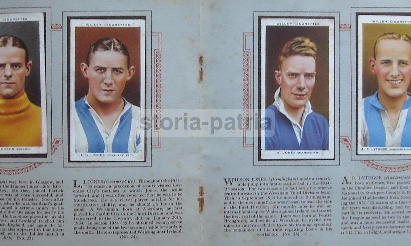 Album Figurine Calciatori Inglesi 1935 1936 Wills Cigarettes