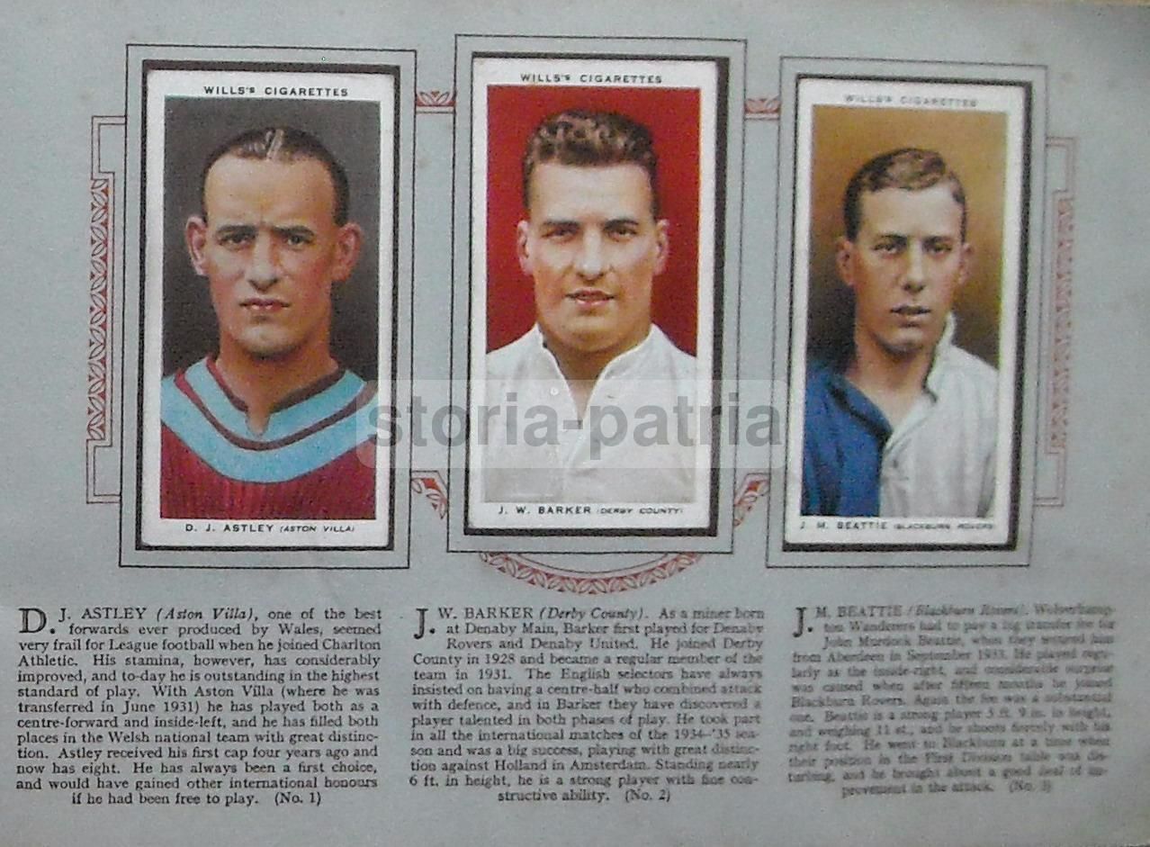 Album Figurine Calciatori Inglesi 1935 1936 Wills Cigarettes