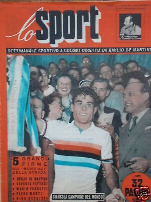 Rivista Lo Sport, 28 Agosto 1952: Calcio, Ciclismo, Olimpiadi