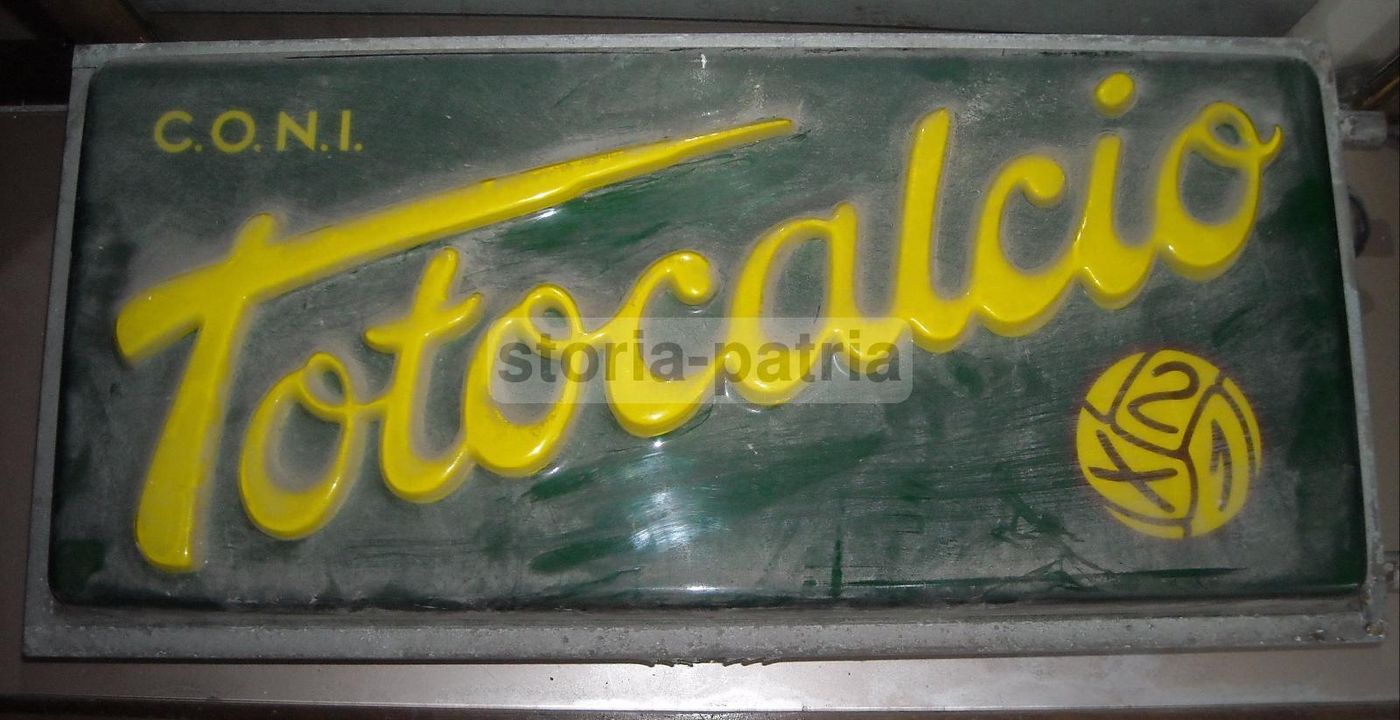 Insegna Luminosa Totocalcio Vintage Anni '60 '70
