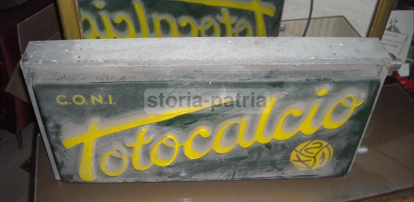 Insegna Luminosa Totocalcio Vintage Anni '60 '70