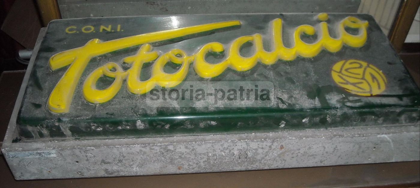 Insegna Luminosa Totocalcio Vintage Anni '60 '70