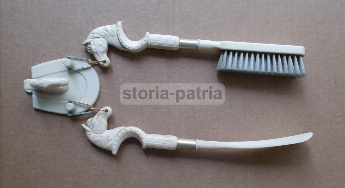 Calzascarpe E Spazzola Con Testa Di Cavallo Vintage Anni 50 70