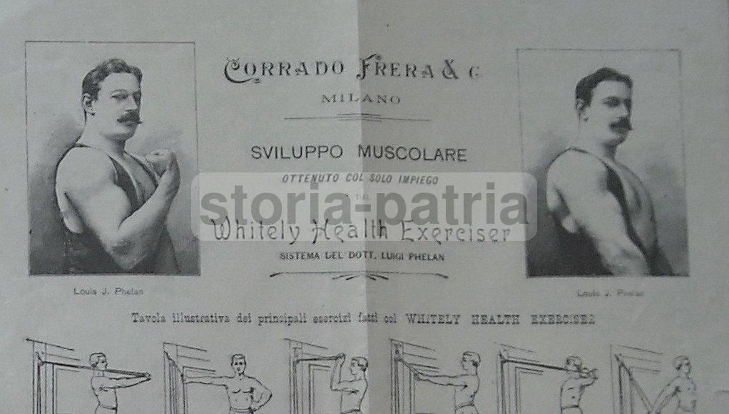 Pubblicità Antica Whitely Health Exerciser Sistema Phelan Milano