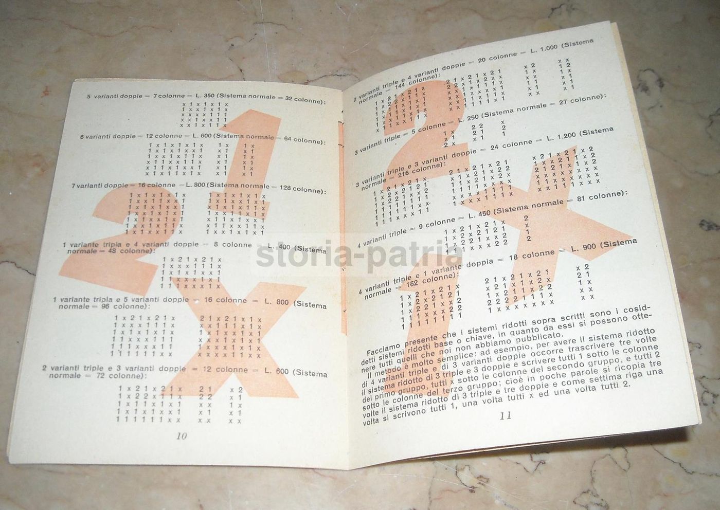 Totocalcio 1956 Schedina Decennale Gros Monti Copertina Savelli