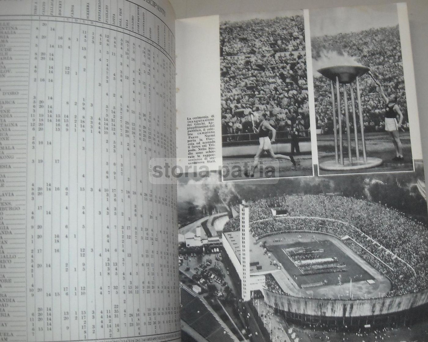 L'Italia Alla XV Olimpiade Helsinki Oslo 1952 CONI Illustrato