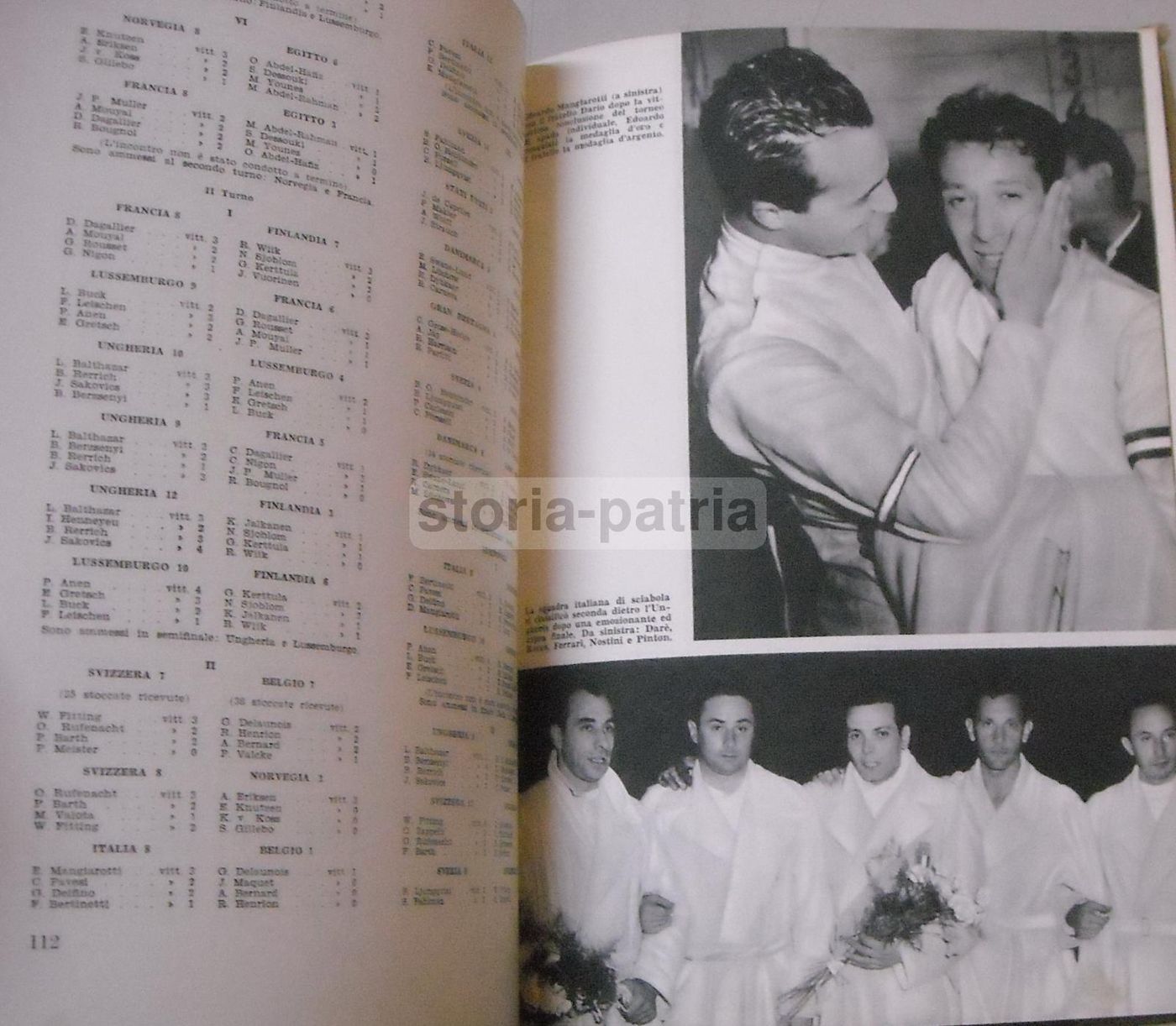 L'Italia Alla XV Olimpiade Helsinki Oslo 1952 CONI Illustrato