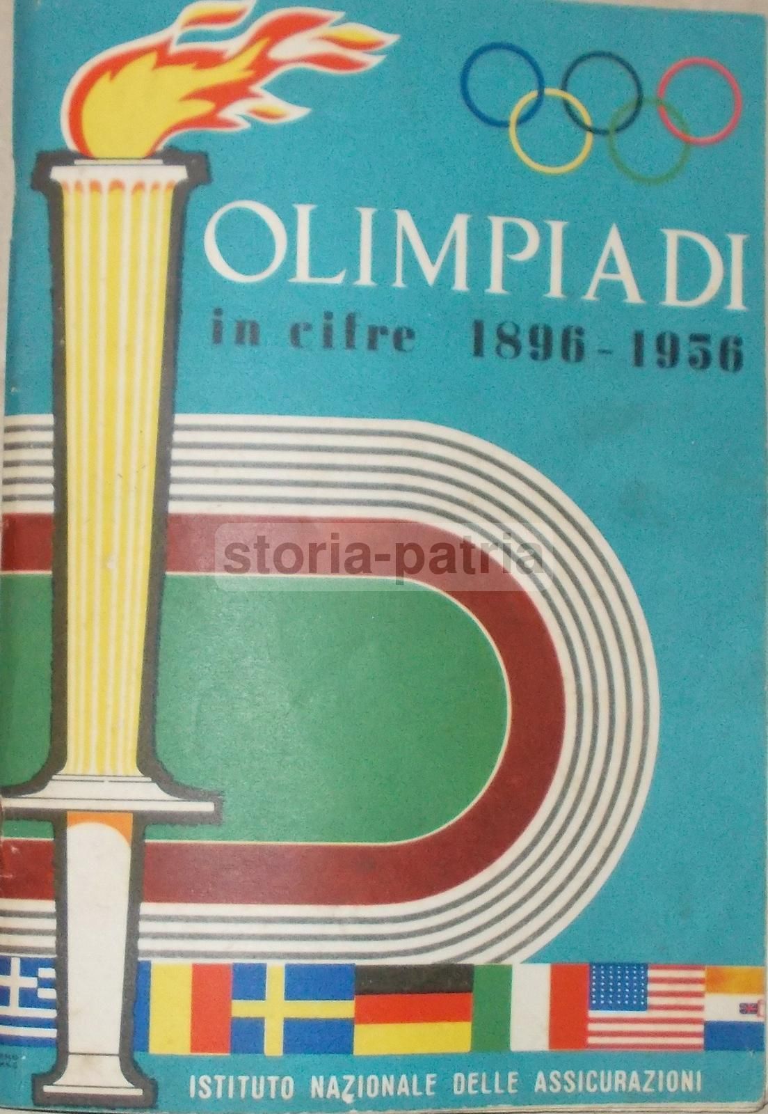 Olimpiadi In Cifre 1896 1956 INA Assicurazioni Pizzi 1960 Roma