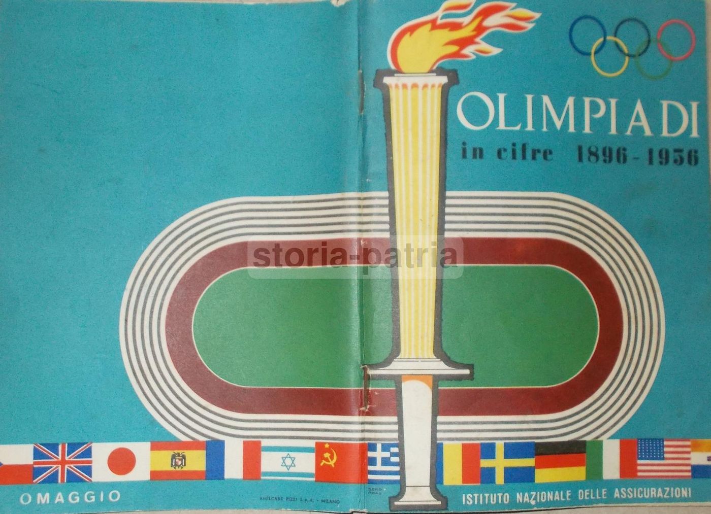 Olimpiadi In Cifre 1896 1956 INA Assicurazioni Pizzi 1960 Roma