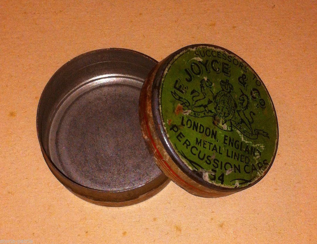 Scatola In Latta F. Joyce & Co. London   Percussion Caps, Anni '20