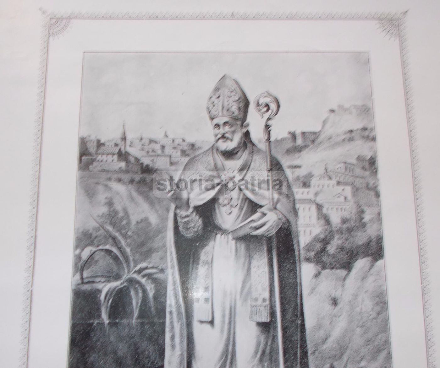 Stampa Devozionale Santo Stefano Vescovo Cajazzo, Stamperia Altavilla