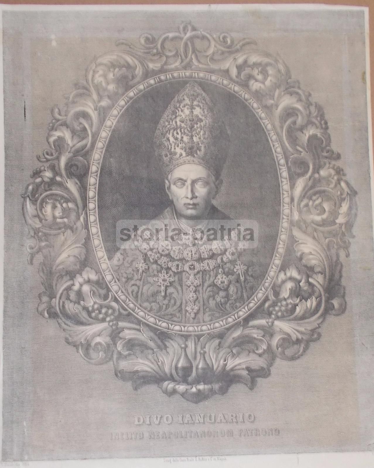 Stampa Popolare Devozionale: San Gennaro, Patrono Di Napoli