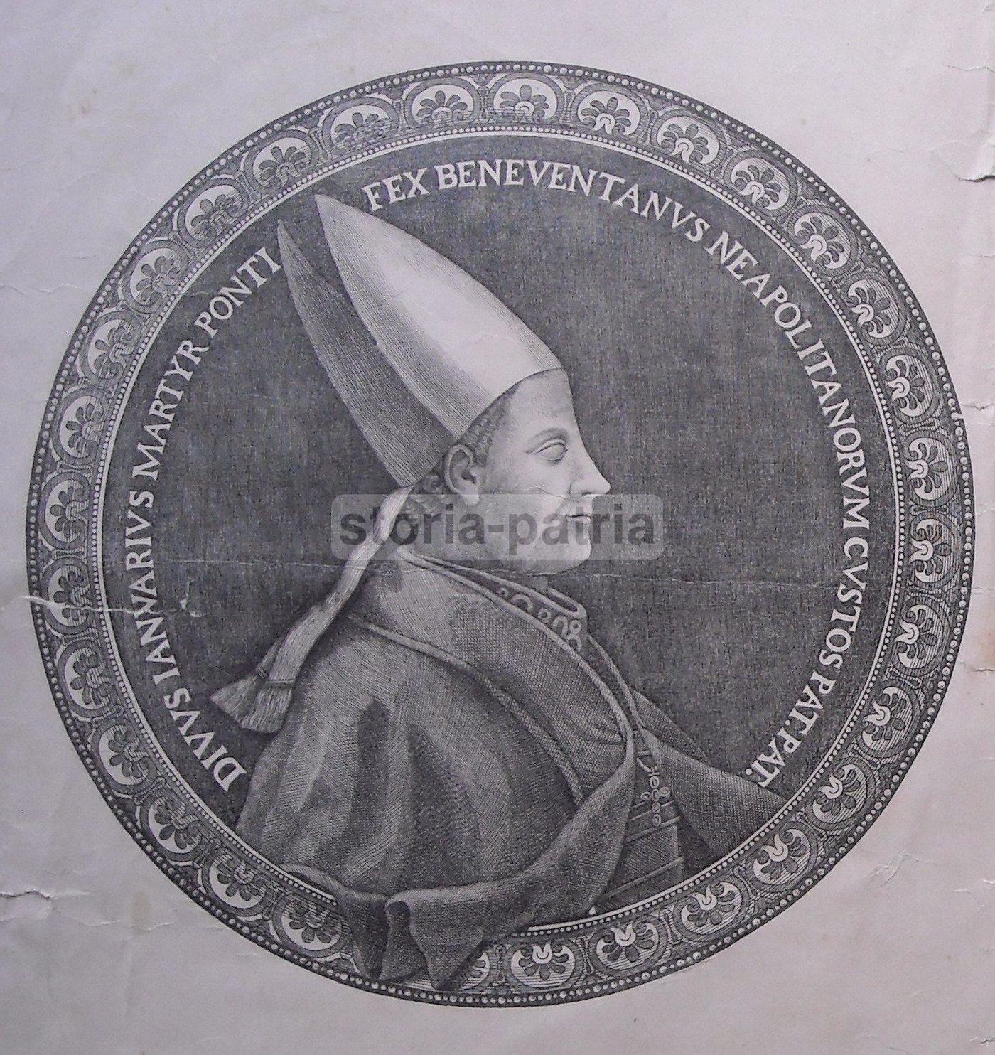 Stampa Popolare Devozionale Di San Gennaro, Napoli, Primi '900