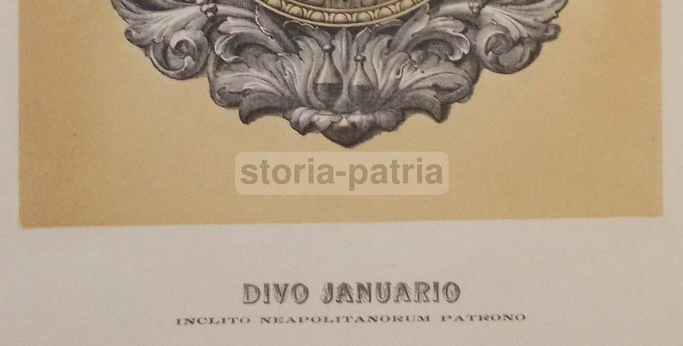 Stampa Popolare San Gennaro Patrono Di Napoli, Anni '20, Devozionale