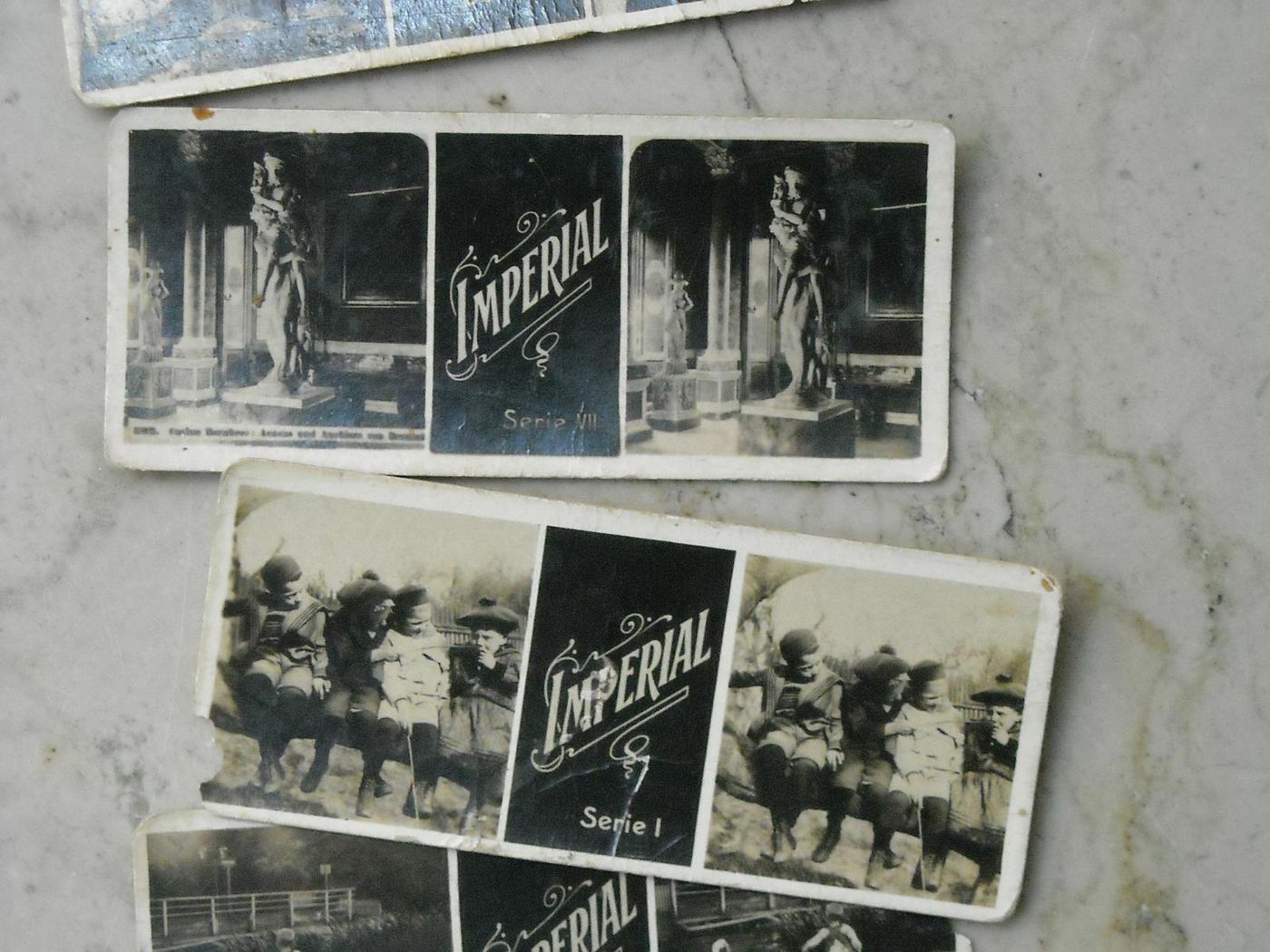 Stereoscopio Antico Con Stereofotografie: Roma, Firenze, Florida