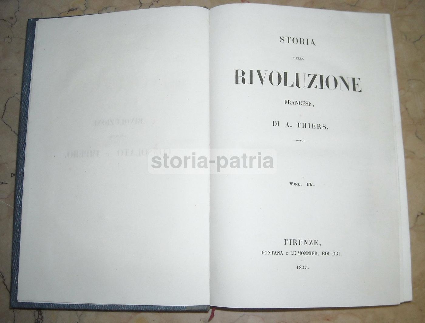 Storia Della Rivoluzione Francese, A. Thiers (1845 1848), 4 Volumi