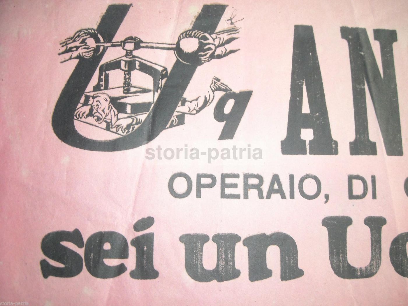 Locandine Originali Uomo Qualunque Anni '40 Movimento Giannini