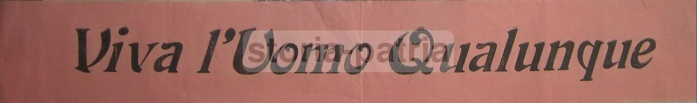 Locandine Originali Uomo Qualunque Anni '40 Movimento Giannini