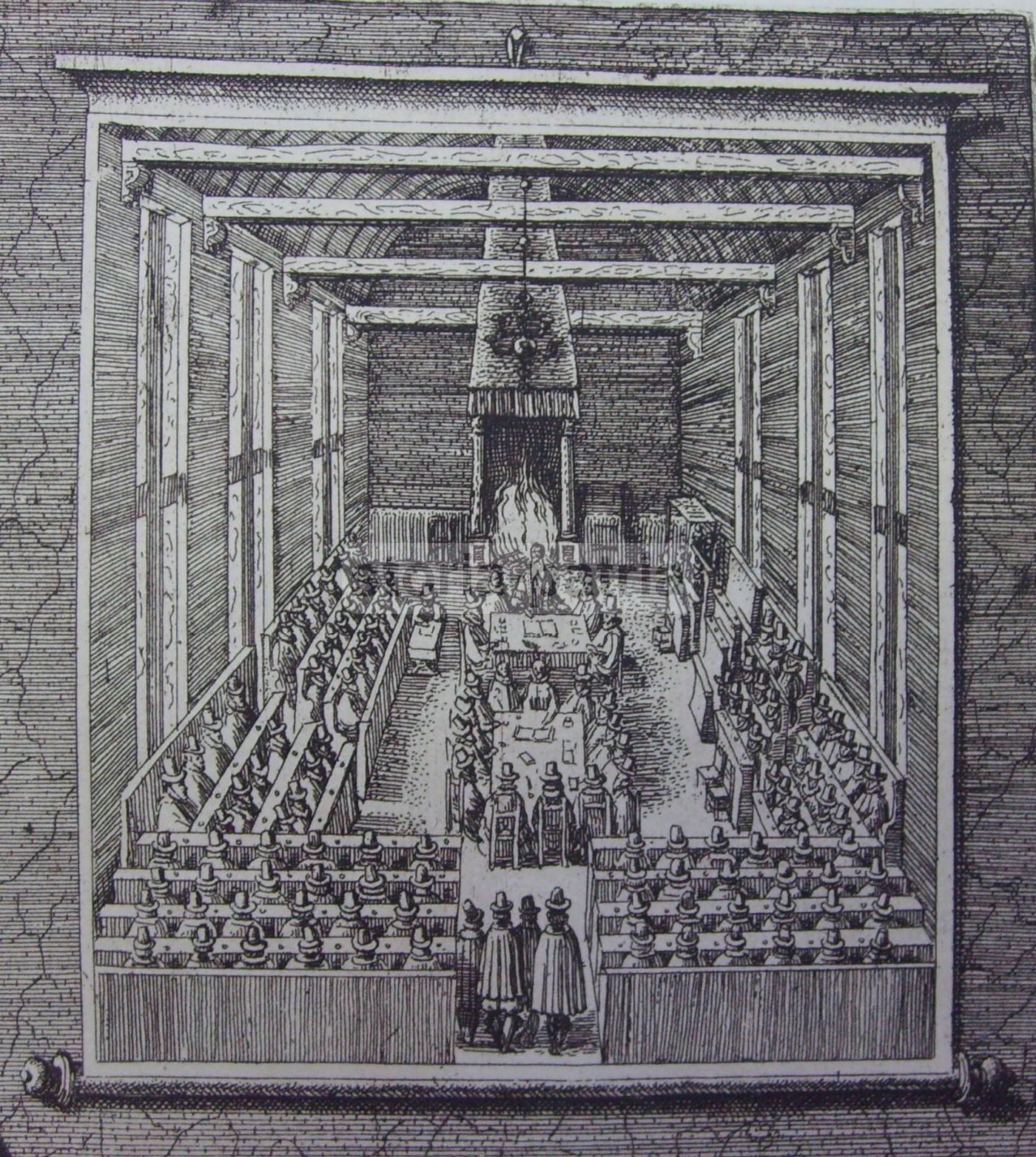 Ritratto Di Johann Bogermann, Incisione Di Harlingensis, 1620, Sinodo Di Dordrecht