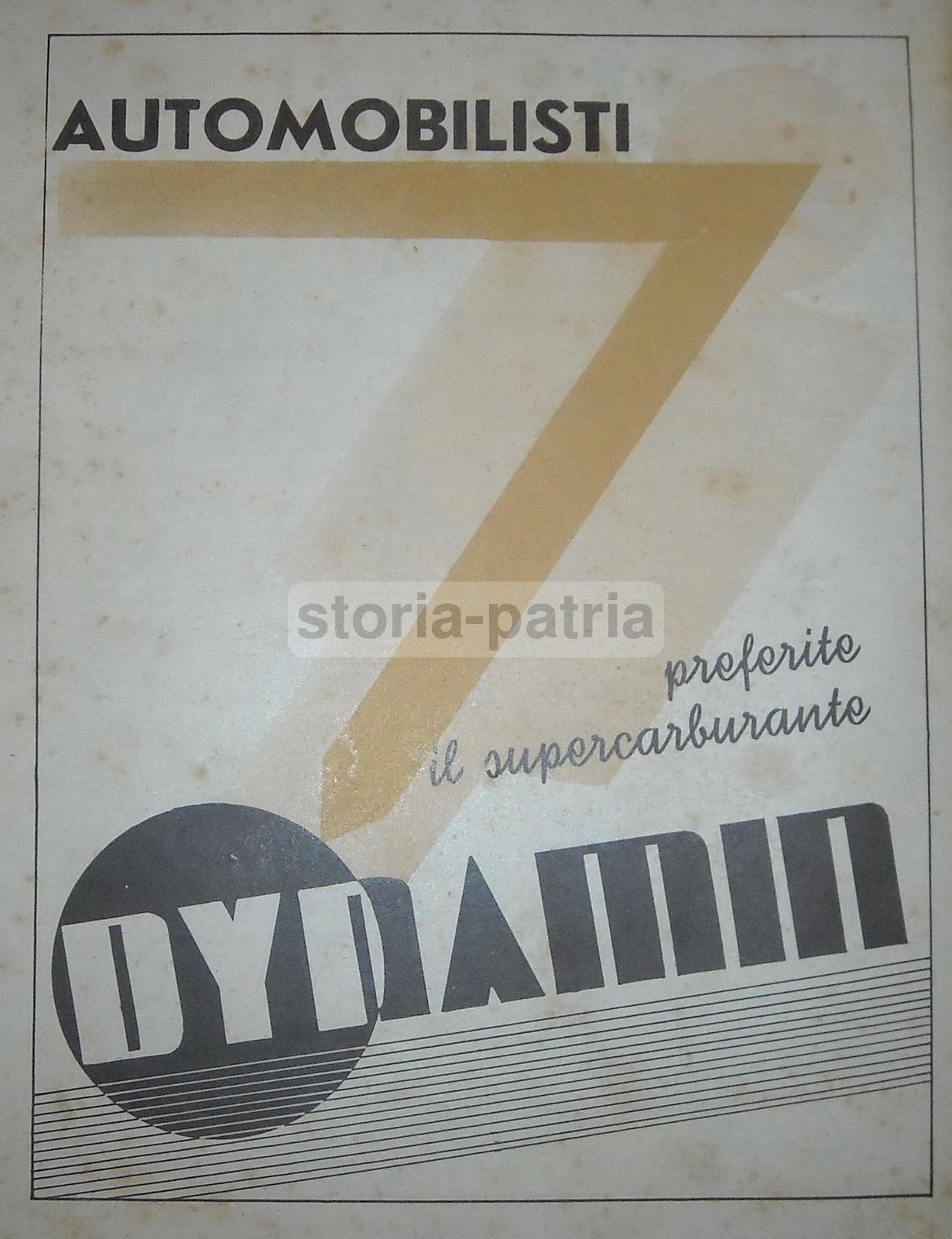 Pubblicità Dynamin 1939: Servizi Marittimi, Lloyd Triestino E Tirrenia