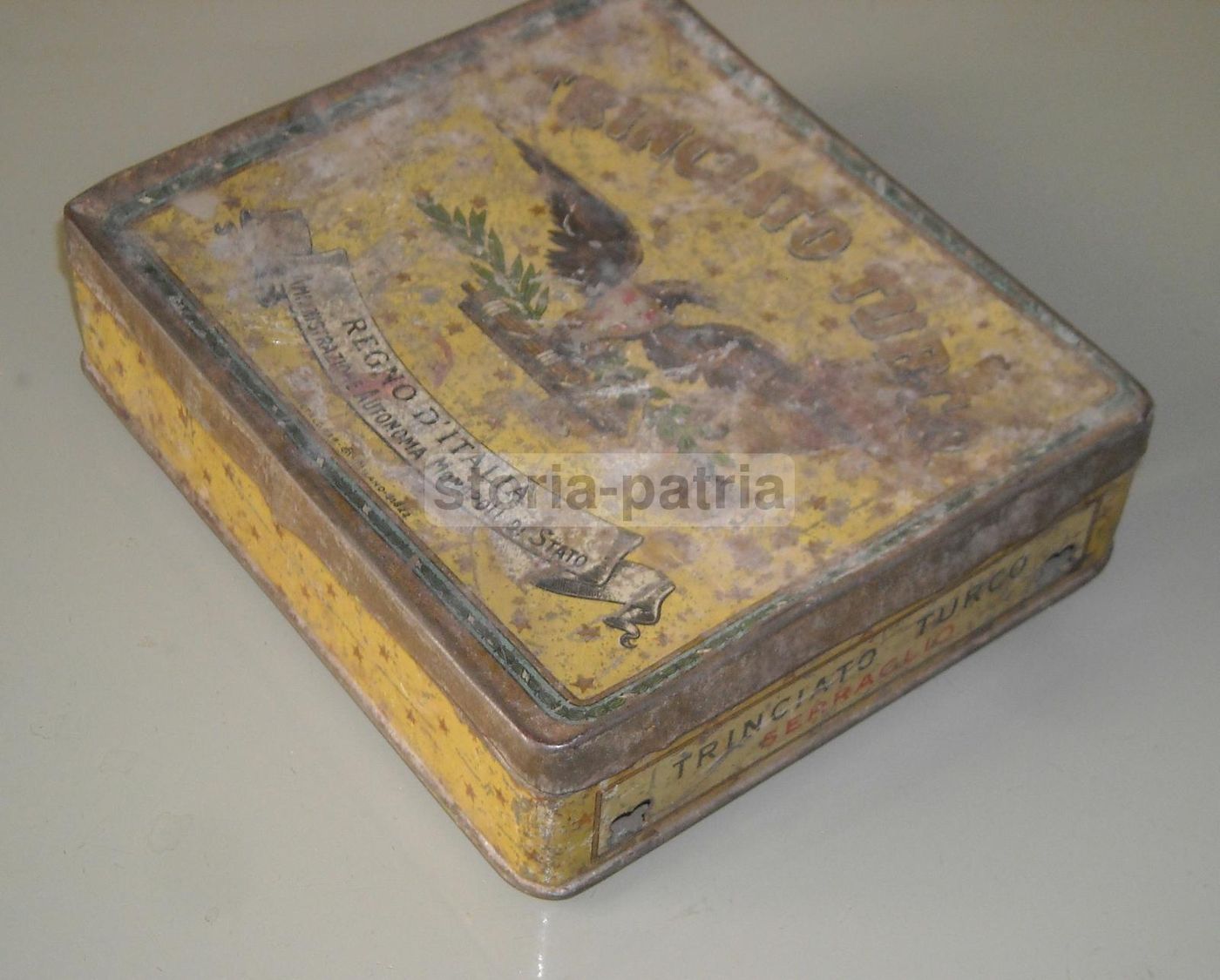 Scatola Tabacco Trinciato Turco Serraglio Monopoli Di Stato Anni '20