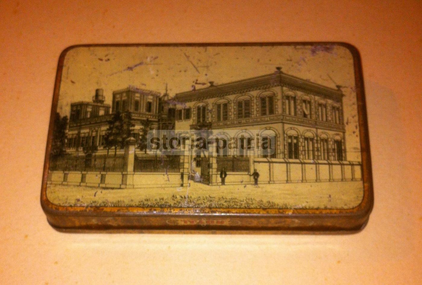 Scatola In Latta Per Sigarette Nestor Gianaclis Cairo Bruxelles, 1920 Circa