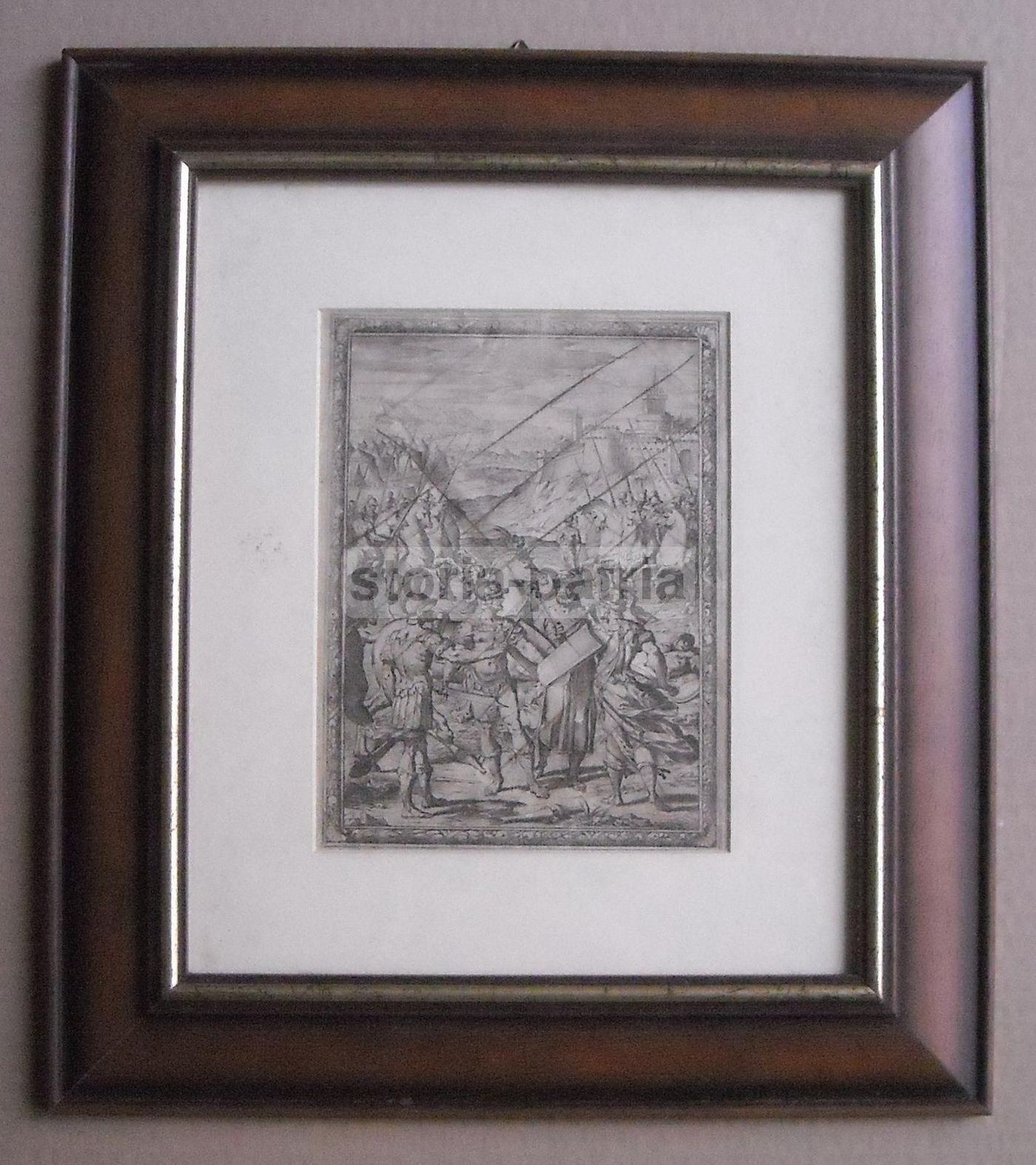 Agostino Carracci: Argante E Tancredi, Incisione Originale 1590