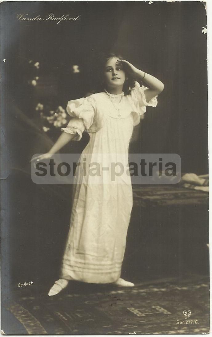 Fotocartolina Attrice Wanda Radford, Anni '20, Edizione Gerlach