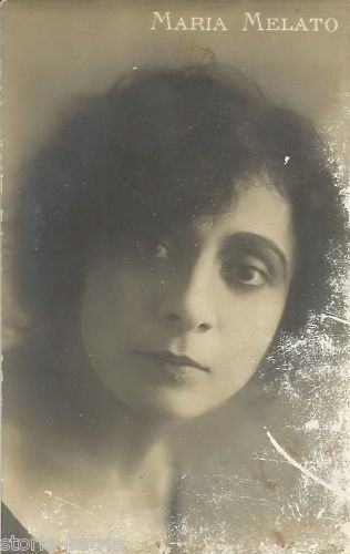 Foto Cartolina Maria Melato, Attrice Di Reggio Emilia, Inizio XX Secolo