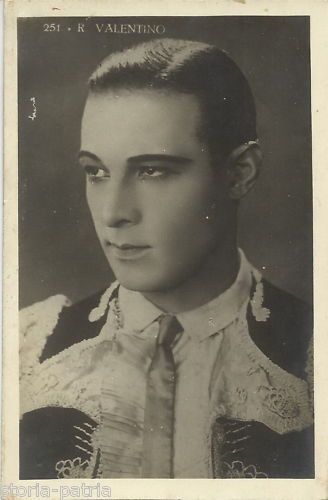 Foto Cartolina Originale Rodolfo Valentino Attore Cinema Epoca